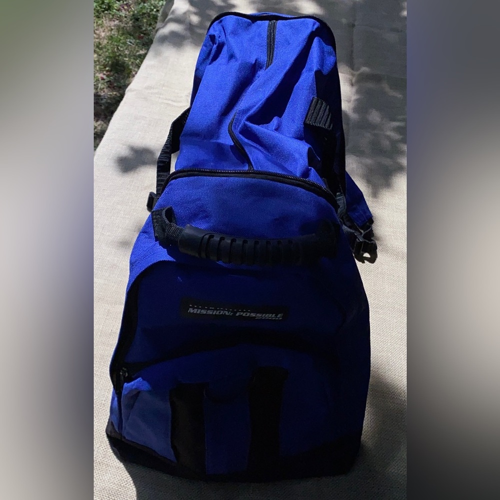 Hazel Mission Possible 2000 Backpack/Luggage Blue… - image 4